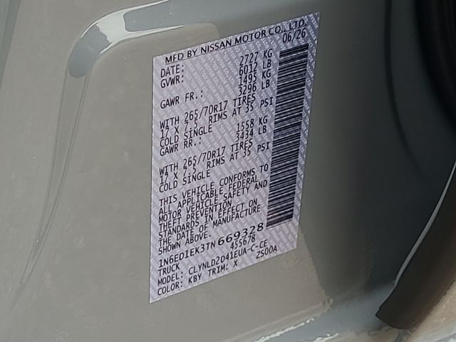 New 2026 Nissan Frontier Truck