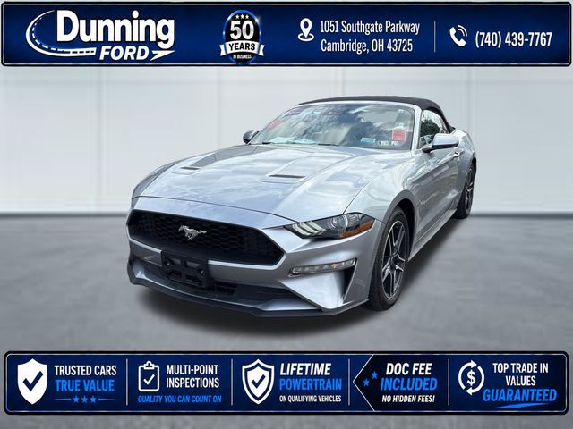 Iconic Silver Metallic 2023 Ford Mustang EcoBoost Premium Convertible RWD Convertible Rear-Wheel Drive Automatic