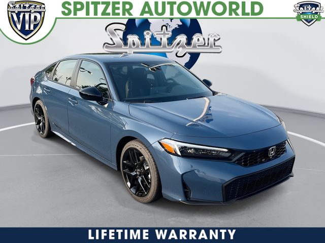 Blue Lagoon Pearl 2026 Honda Civic Sedan Front-Wheel Drive Continuously Variable Transmission