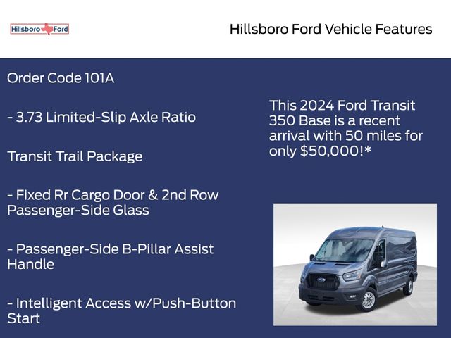 2024 Carbonized Gray Metallic Ford Transit Cargo Van Base AWD Van