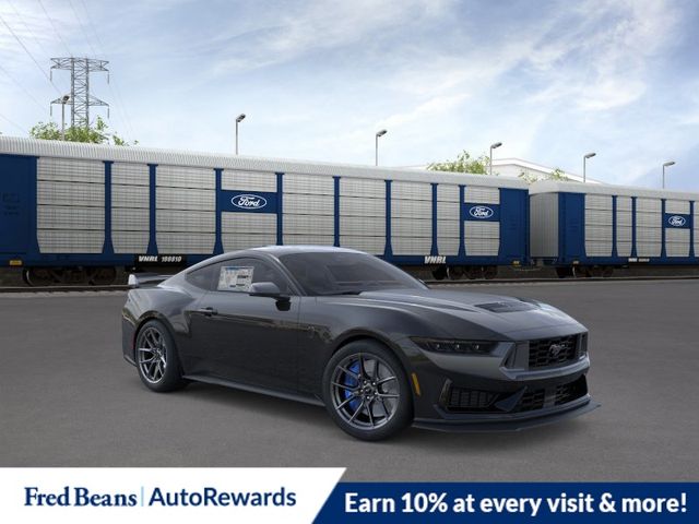 Black 2026 Ford Mustang Dark Horse Fastback RWD Coupe Rear-Wheel Drive 6-Speed Manual