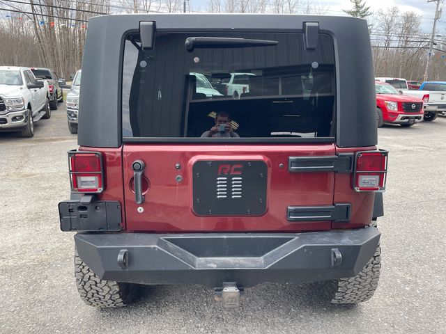 2008 Jeep Wrangler Unlimited X - Red Rock Crystal Pearlcoat exterior view 8