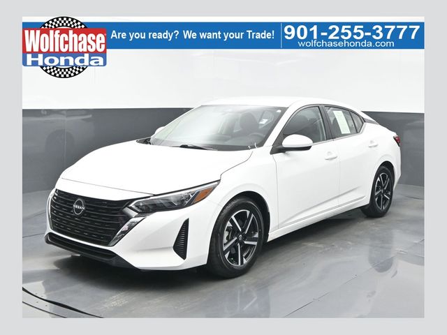 White (Fresh Powder) 2024 Nissan Sentra Sedan Front-Wheel Drive Continuously Variable Transmission
