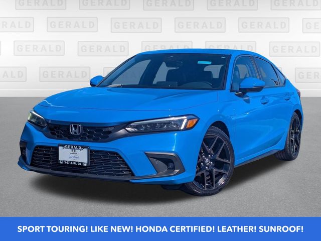 Dyno Blue Pearl 2023 Honda Civic Hatchback Hatchback Front-Wheel Drive Continuously Variable Transmission