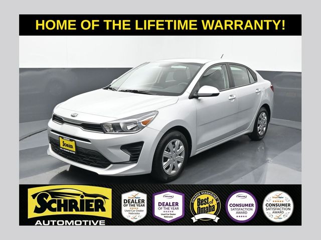 Silky Silver 2021 Kia Rio Sedan Front-Wheel Drive Continuously Variable Transmission