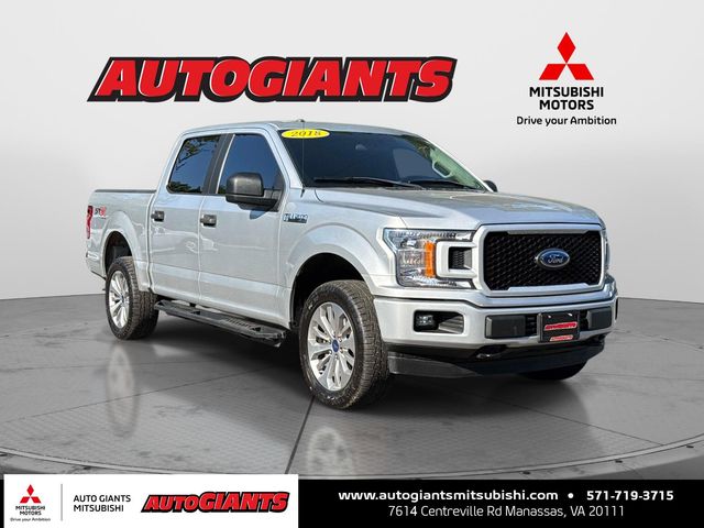 Ingot Silver 2018 Ford F-150 XL SuperCrew 4WD Pickup Truck Four-Wheel Drive Automatic