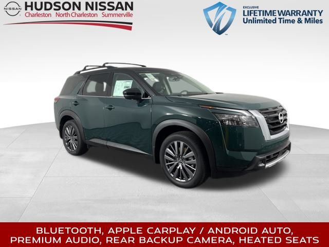 2025 Obsidian Green Pearl/Super Black Nissan Pathfinder SL FWD SUV