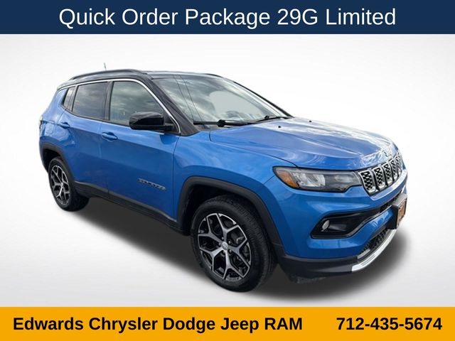 Hydro Blue Pearlcoat 2024 Jeep Compass SUV / Crossover Four-Wheel Drive 8-Speed Automatic