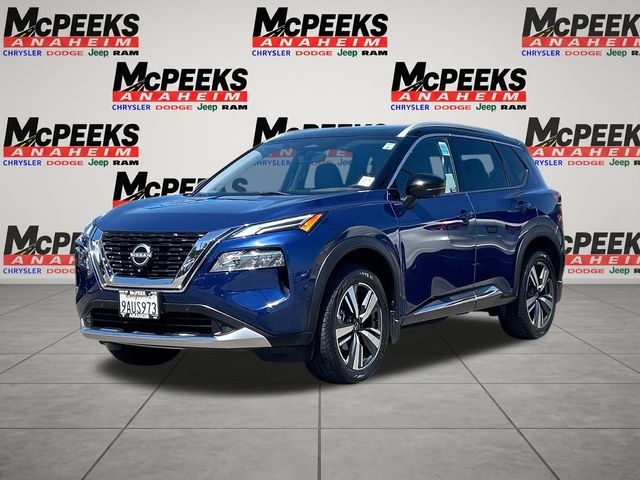 Caspian Blue Metallic/Super Black 2022 Nissan Rogue SUV / Crossover Front-Wheel Drive Continuously Variable Transmission