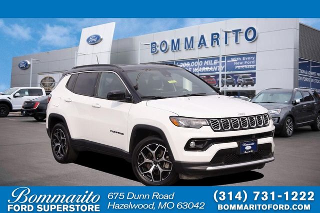 Bright White Clearcoat 2025 Jeep Compass SUV / Crossover Four-Wheel Drive 8-Speed Automatic