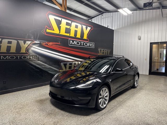 Black 2018 Tesla Model 3 Long Range RWD Sedan Rear-Wheel Drive 1-Speed Automatic