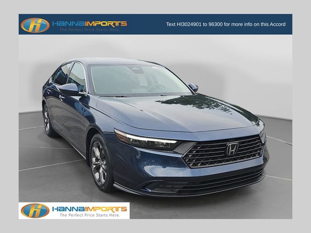 Canyon River Blue Metallic 2023 Honda Accord Sedan Front-Wheel Drive Continuously Variable Transmission