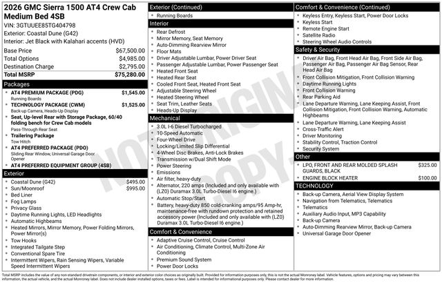 2026 GMC Sierra 1500 AT4 - Image 4