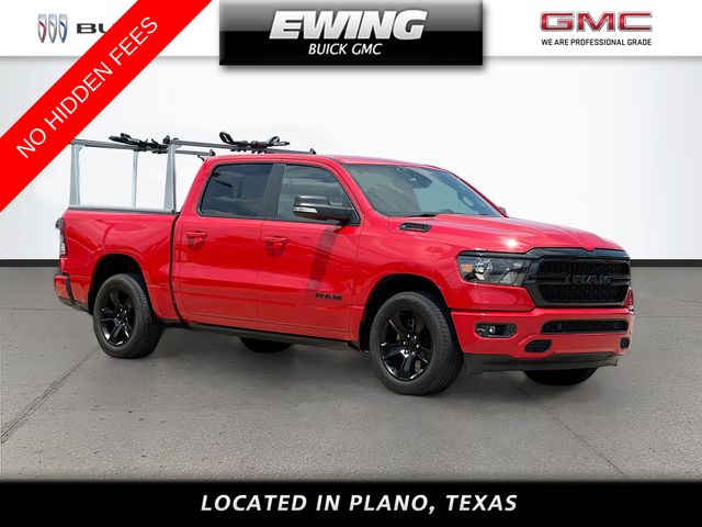Flame Red Clearcoat 2022 RAM 1500 Pickup Truck Four-Wheel Drive 8-Speed Automatic