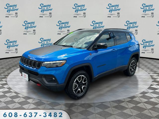 Hydro Blue Pearlcoat 2024 Jeep Compass Trailhawk 4WD SUV / Crossover Four-Wheel Drive 8-Speed Automatic