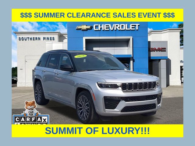 Silver Zynith 2026 Jeep Grand Cherokee Summit 4WD SUV / Crossover Four-Wheel Drive 8-Speed Automatic