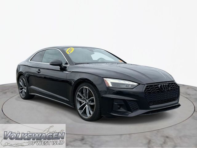 Black Metallic 2021 Audi A5 quattro Premium Plus 45 TFSI Coupe AWD Coupe All-Wheel Drive 7-Speed Automatic