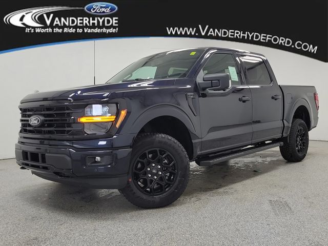 Blue 2026 Ford F-150 XLT SuperCrew 4WD Pickup Truck Four-Wheel Drive Automatic