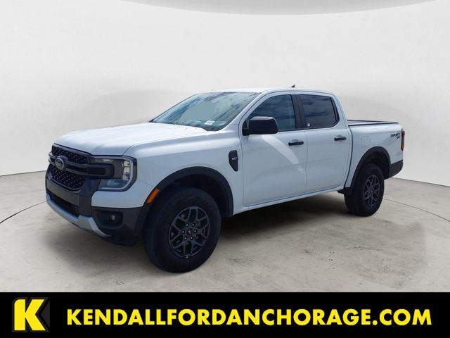 Oxford White 2025 Ford Ranger XLT SuperCrew 4WD Pickup Truck Four-Wheel Drive Automatic