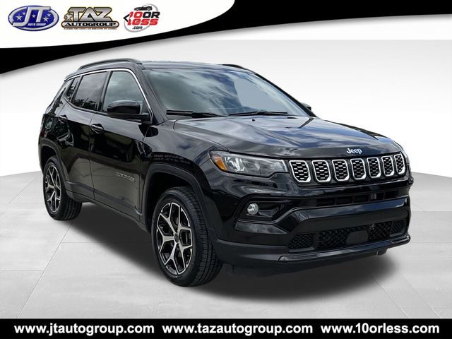 Diamond Black Crystal Pearlcoat 2025 Jeep Compass SUV / Crossover Four-Wheel Drive 8-Speed Automatic