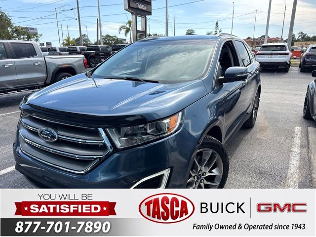 Blue 2018 Ford Edge SUV / Crossover Front-Wheel Drive 6-Speed Automatic