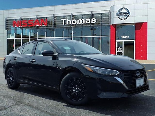 Super Black 2025 Nissan Sentra S FWD Sedan Front-Wheel Drive Continuously Variable Transmission