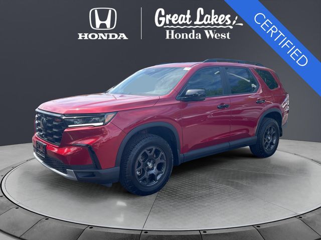 Radiant Red Metallic II 2025 Honda Pilot SUV / Crossover All-Wheel Drive Automatic