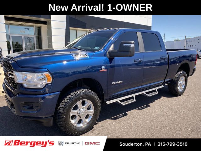 Patriot Blue Pearlcoat 2023 RAM 2500 Big Horn Crew Cab 4WD Pickup Truck Four-Wheel Drive 6-Speed Automatic