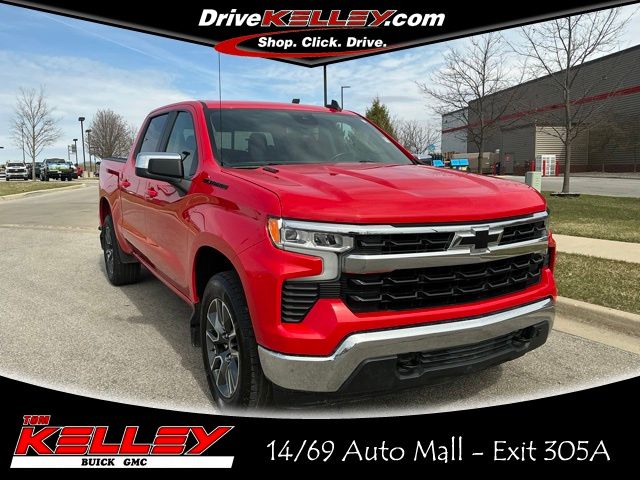 Red Hot 2023 Chevrolet Silverado 1500 Pickup Truck Four-Wheel Drive Automatic