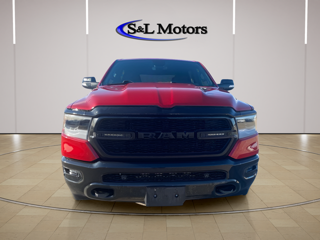 Flame Red Clearcoat 2022 RAM 1500 Big Horn Crew Cab 4WD Pickup Truck Four-Wheel Drive 8-Speed Automatic