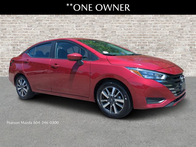 Red (Scarlet) 2025 Nissan Versa SV FWD Sedan Front-Wheel Drive Continuously Variable Transmission