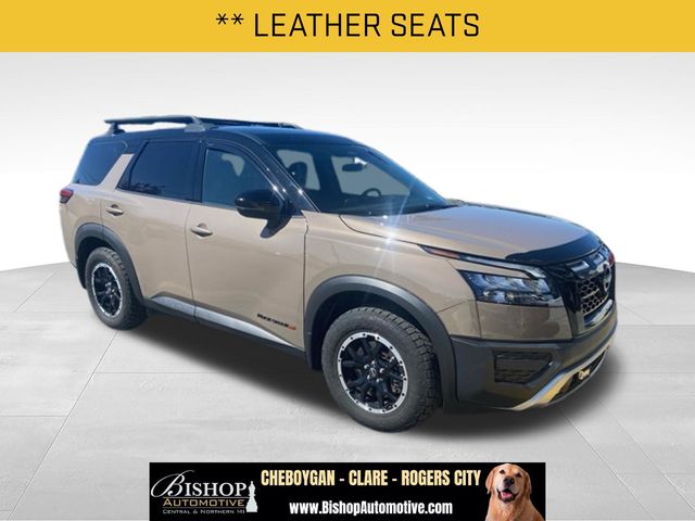 Baja Storm/Super Black Roof 2024 Nissan Pathfinder Rock Creek 4WD SUV / Crossover All-Wheel Drive 9-Speed Automatic