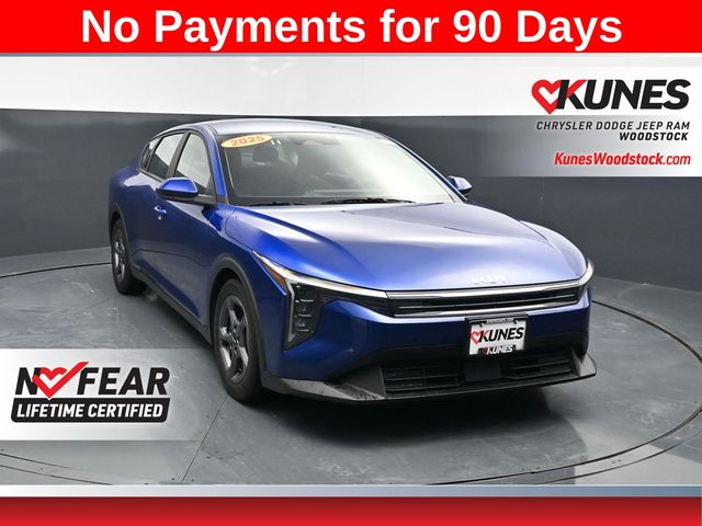 Deep Sea Blue 2025 Kia K4 Sedan Front-Wheel Drive Continuously Variable Transmission