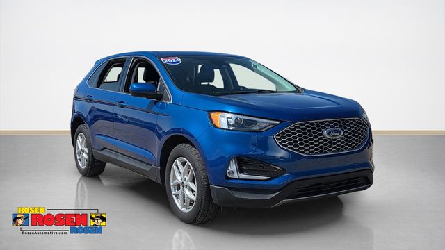 Blue Metallic 2024 Ford Edge SEL AWD SUV / Crossover All-Wheel Drive 8-Speed Automatic