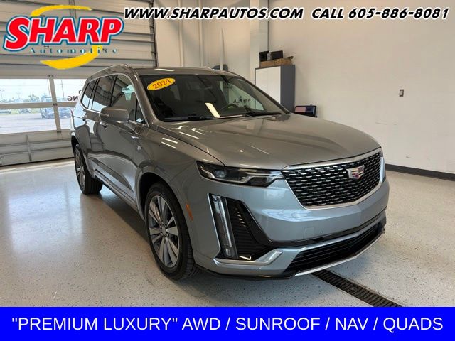 Argent Silver Metallic 2024 Cadillac XT6 SUV / Crossover Four-Wheel Drive 9-Speed Automatic