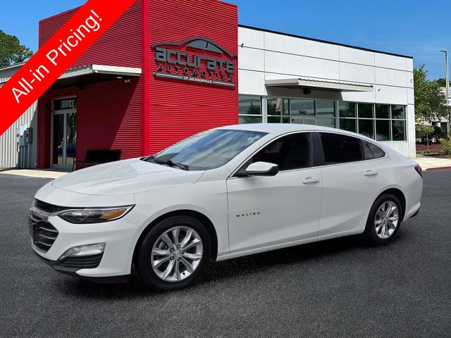 Summit White 2019 Chevrolet Malibu Sedan Front-Wheel Drive Continuously Variable Transmission