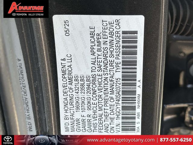 Used 2025 Honda Accord Sedan