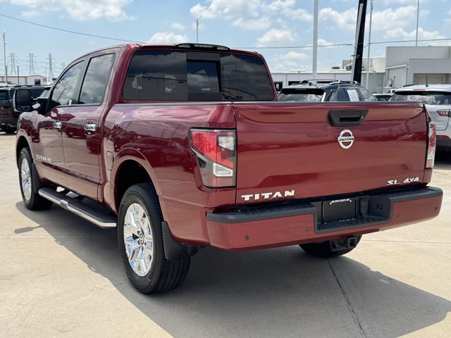 2020 Nissan Titan SL Red at Texan Dodge Chrysler Jeep Ram