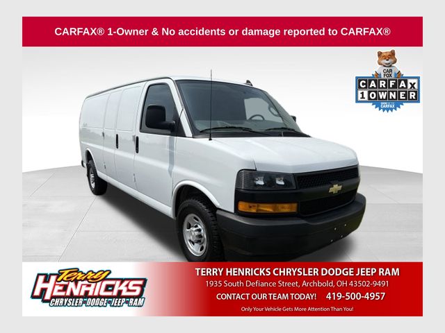 Summit White 2023 Chevrolet Express Cargo Van Rear-Wheel Drive 8-Speed Automatic Overdrive