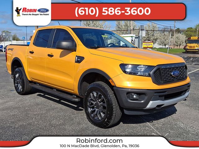 Orange Metallic 2021 Ford Ranger XLT SuperCrew 4WD Pickup Truck Four-Wheel Drive Automatic