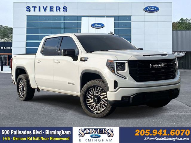 Summit White 2024 GMC Sierra 1500 Elevation Crew Cab 4WD Pickup Truck Four-Wheel Drive Automatic