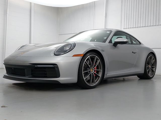 GT Silver Metallic 2024 Porsche 911 Coupe Rear-Wheel Drive 7-Speed Manual