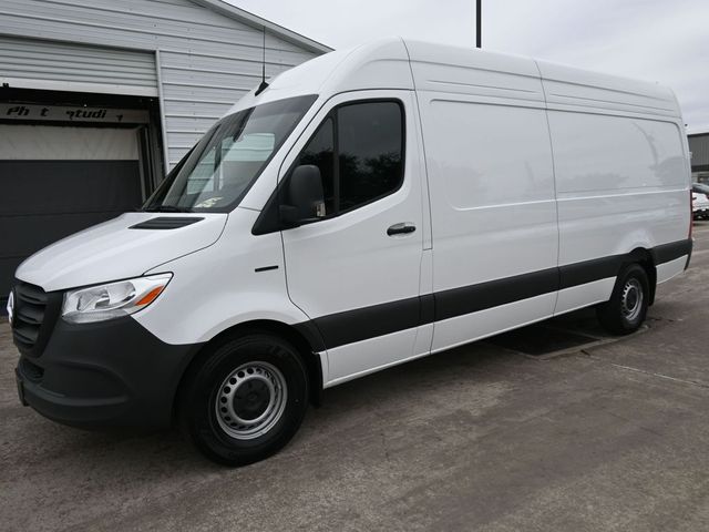 Arctic White 2024 Mercedes-Benz eSprinter 2500 170 High Roof Cargo HO RWD Van Rear-Wheel Drive 1-Speed Automatic
