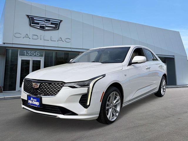 Crystal White 2023 Cadillac CT4 Luxury AWD Sedan All-Wheel Drive 8-Speed Automatic