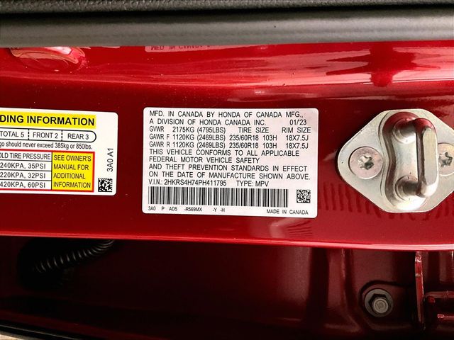 2023 Honda CR-V EX-L Red at Spitzer Acura