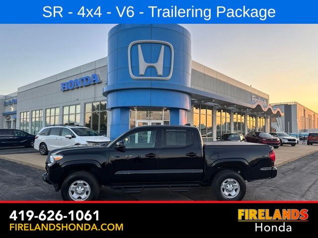 Midnight Black Metallic 2021 Toyota Tacoma Pickup Truck Four-Wheel Drive 6-Speed Automatic