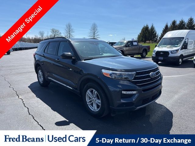 Blue Metallic 2023 Ford Explorer SUV / Crossover All-Wheel Drive Automatic
