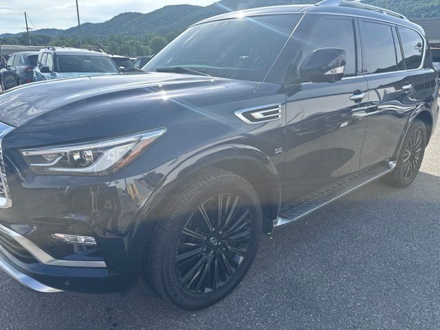 Hermosa Blue 2019 INFINITI QX80 Limited 4WD SUV / Crossover All-Wheel Drive 7-Speed Automatic