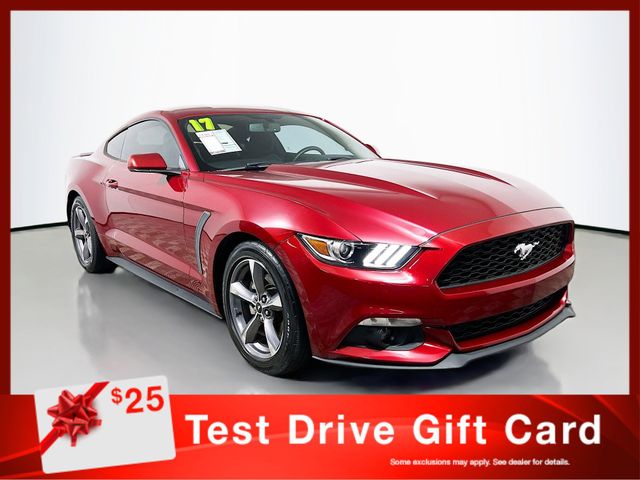 Ruby Red Metallic 2017 Ford Mustang EcoBoost Coupe RWD Coupe Rear-Wheel Drive 6-Speed Automatic
