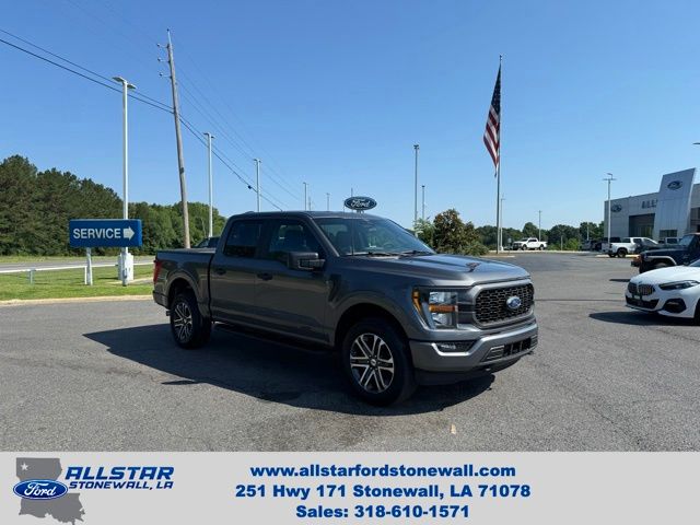 Carbonized Gray Metallic 2023 Ford F-150 XL SuperCrew 4WD Pickup Truck Four-Wheel Drive Automatic